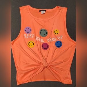 Ruby And Lace Juniors KEEP YOUR HEAD UP Tank Size XL